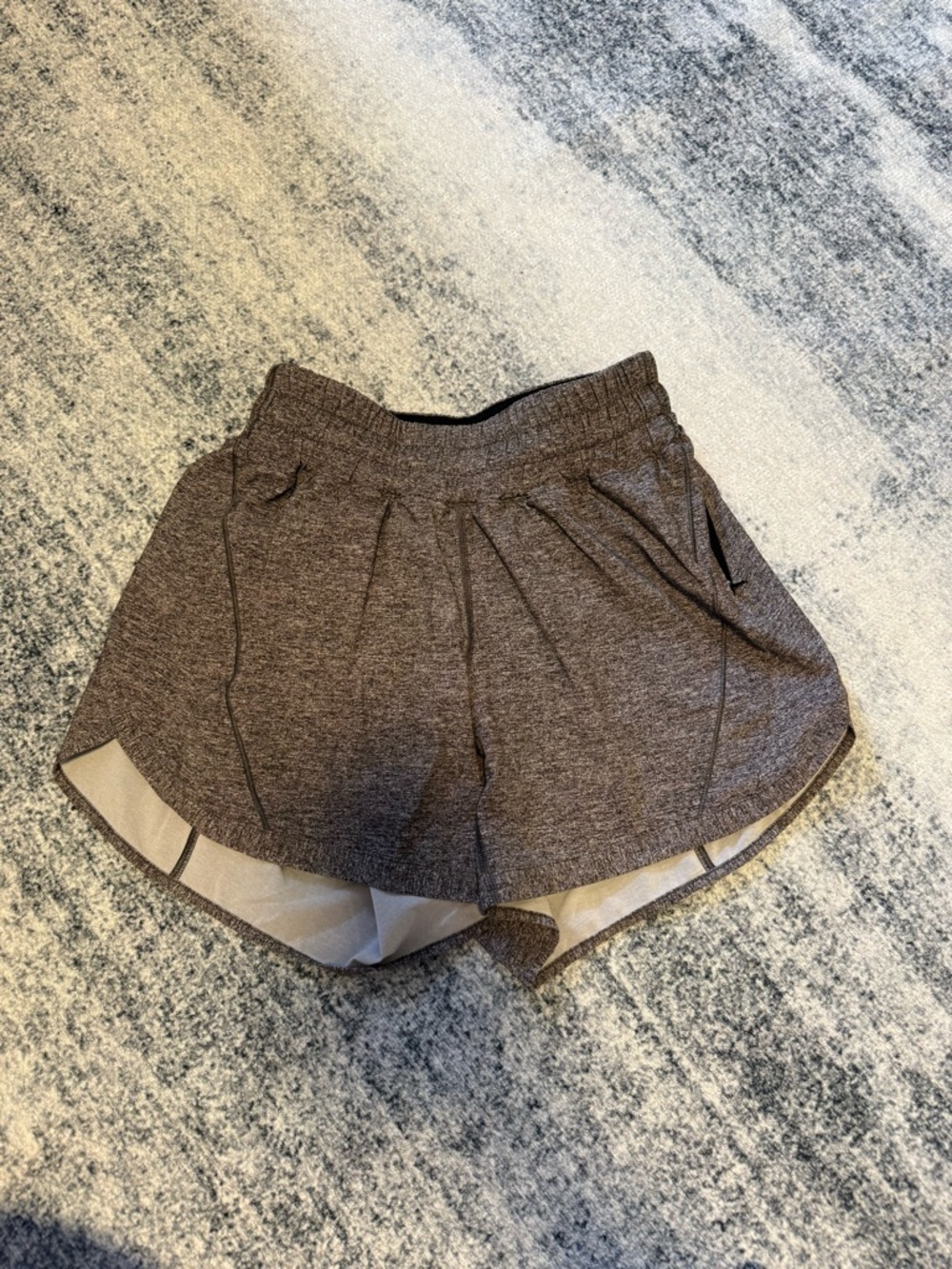 Lululemon Track That 5” Shorts - Heathered Lux Multi Black